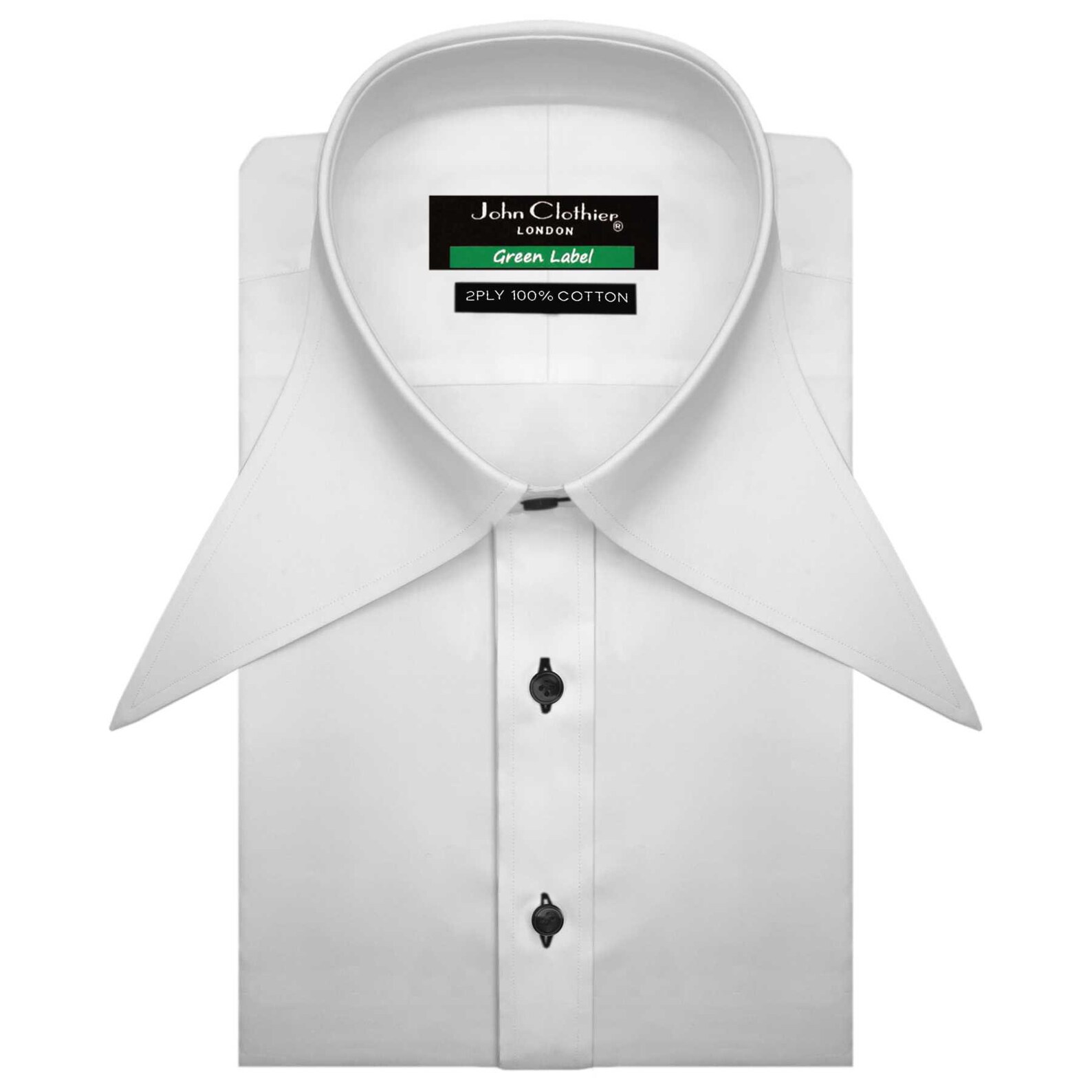 White 7.5'' Extreme Long Point Collar Dress Shirt Mens Etsy UK