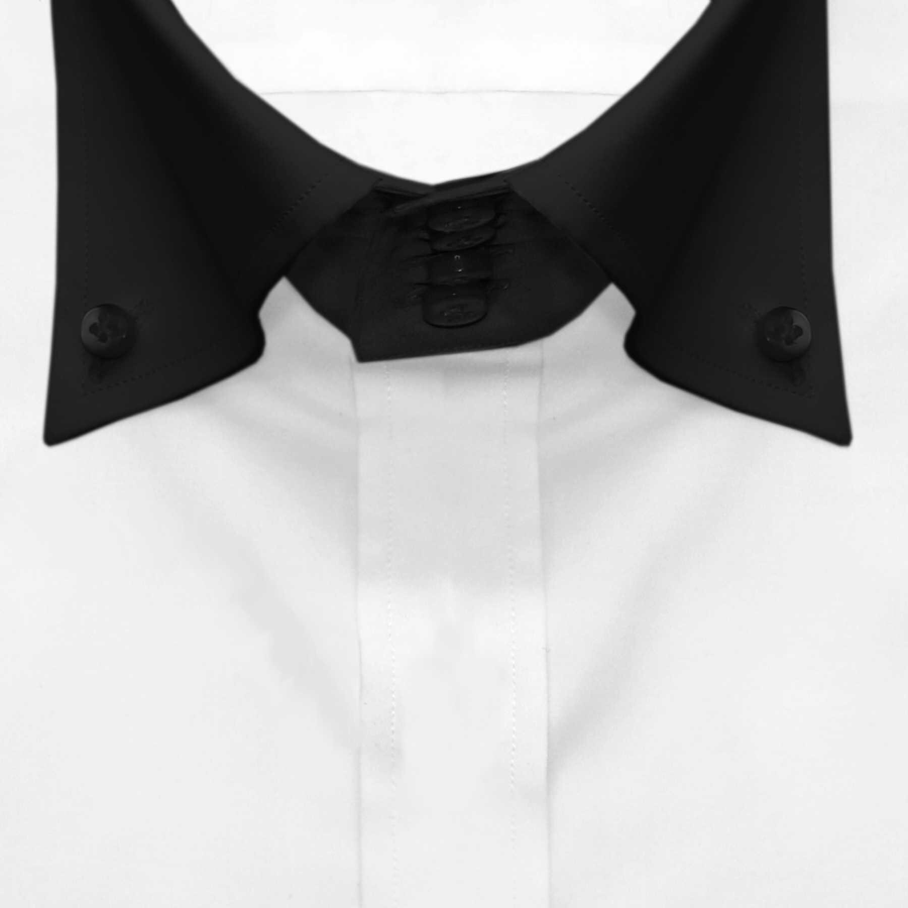 Grooms White Wedding Dress Shirt Button Down High Collar Polo Etsy