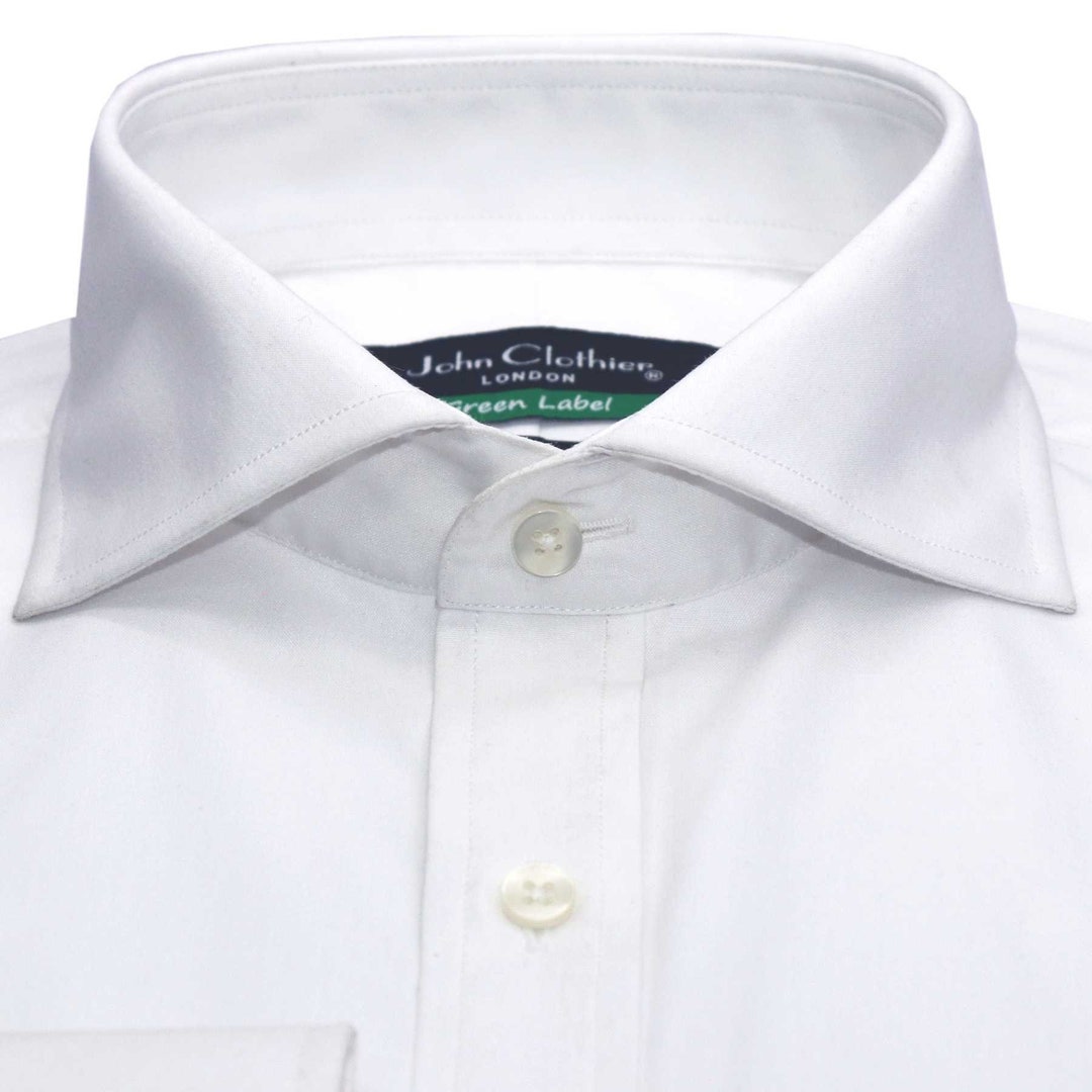 Plain White English Cut Away Collar/ Extreme Cutaway Collar Etsy