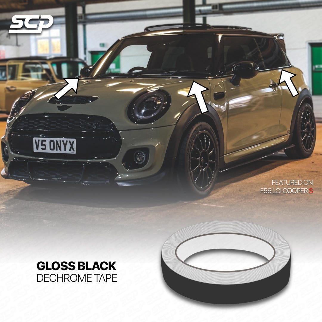 MINI F56 Cooper S Gloss Black Beltline Dechrome Tape | Generation 3 - Etsy