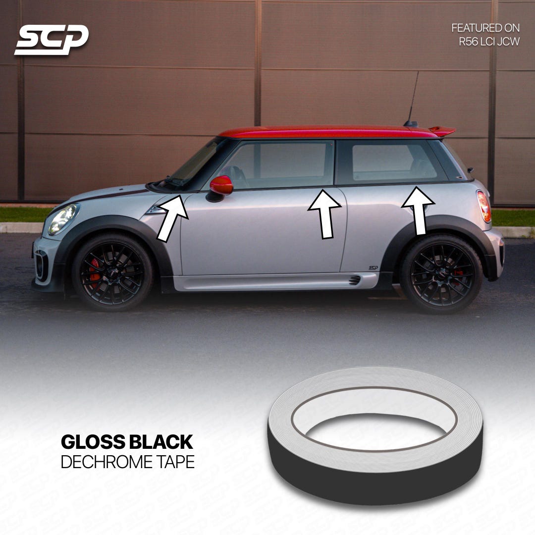 MINI Beltline Dechrome Tape for R55 R56 R57 R58 R59 One Cooper S JCW GP ...