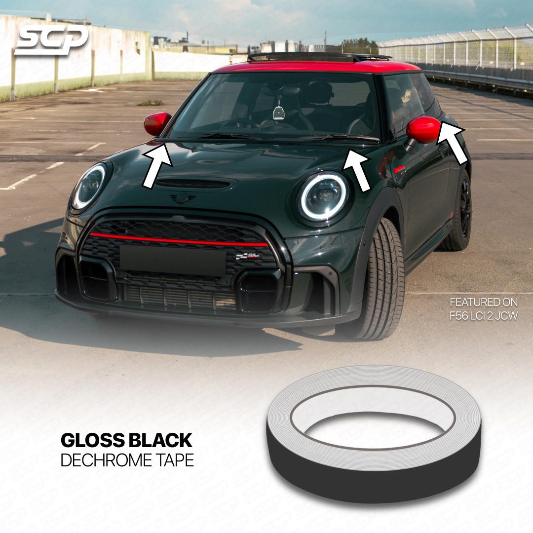 MINI F56 LCI2 JCW Gloss Black Beltline Dechrome Tape | Generation 3 - Etsy