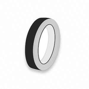 May include: A roll of black electrical tape with a white core.