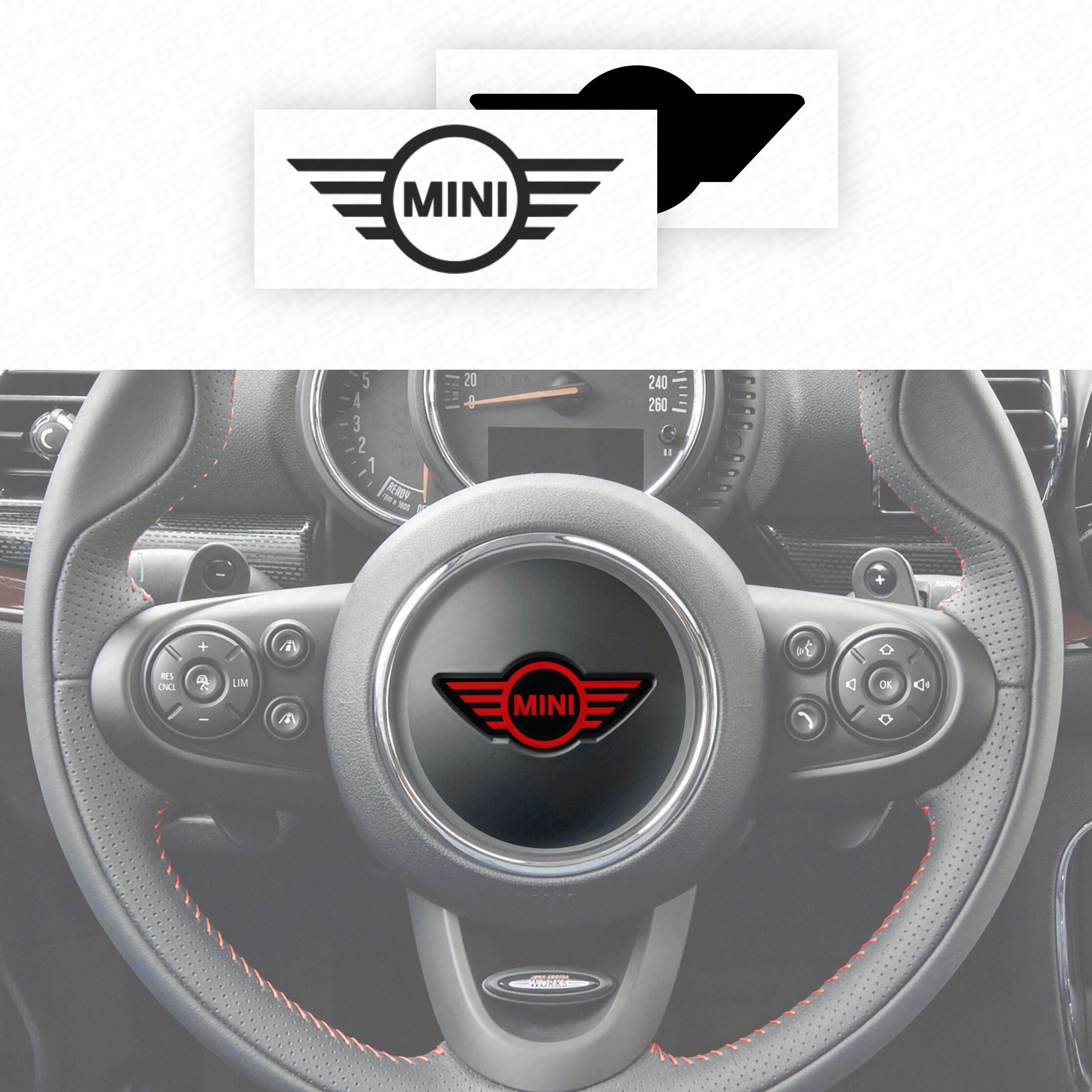 Mini Cooper S Wheel Cap Silicone Stickers Black Coloured Logo, Wheel  Emblems, Stickers