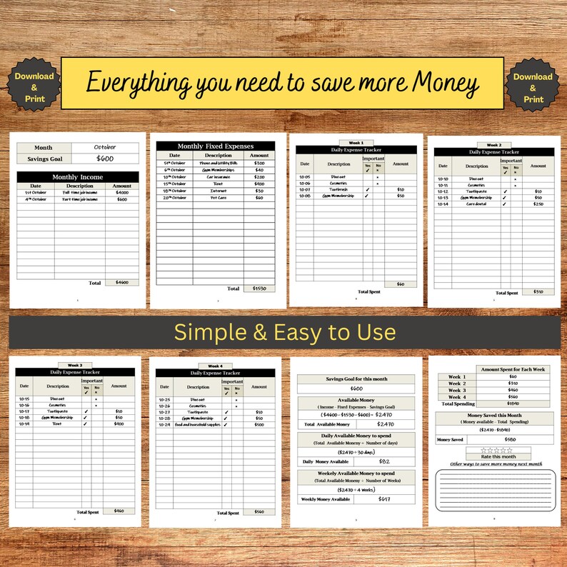 2023 Monthly Budget Planner 2023 Budget Planner Template Etsy