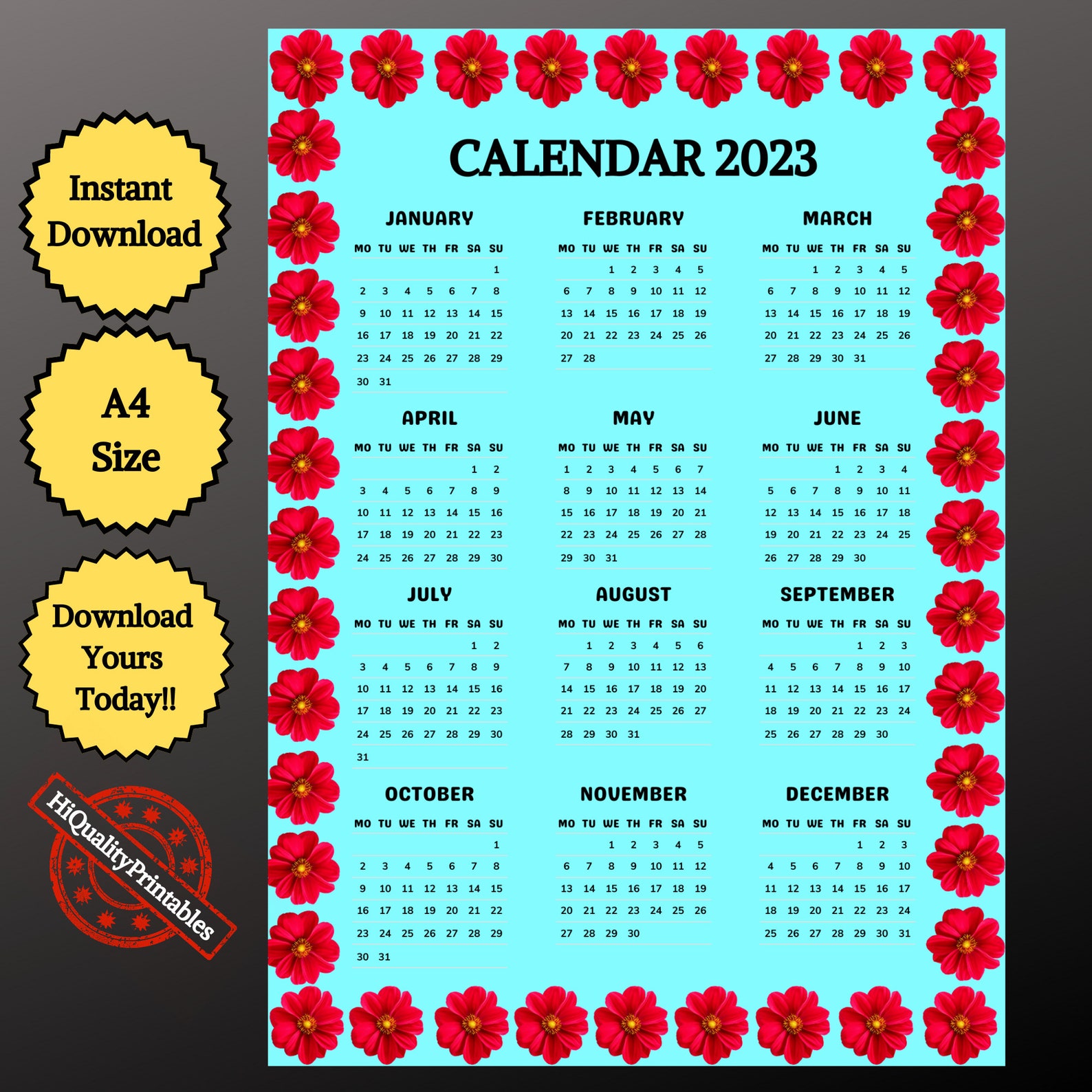 2023-printable-calendara4-size-wall-calendar-2023-2023-etsy