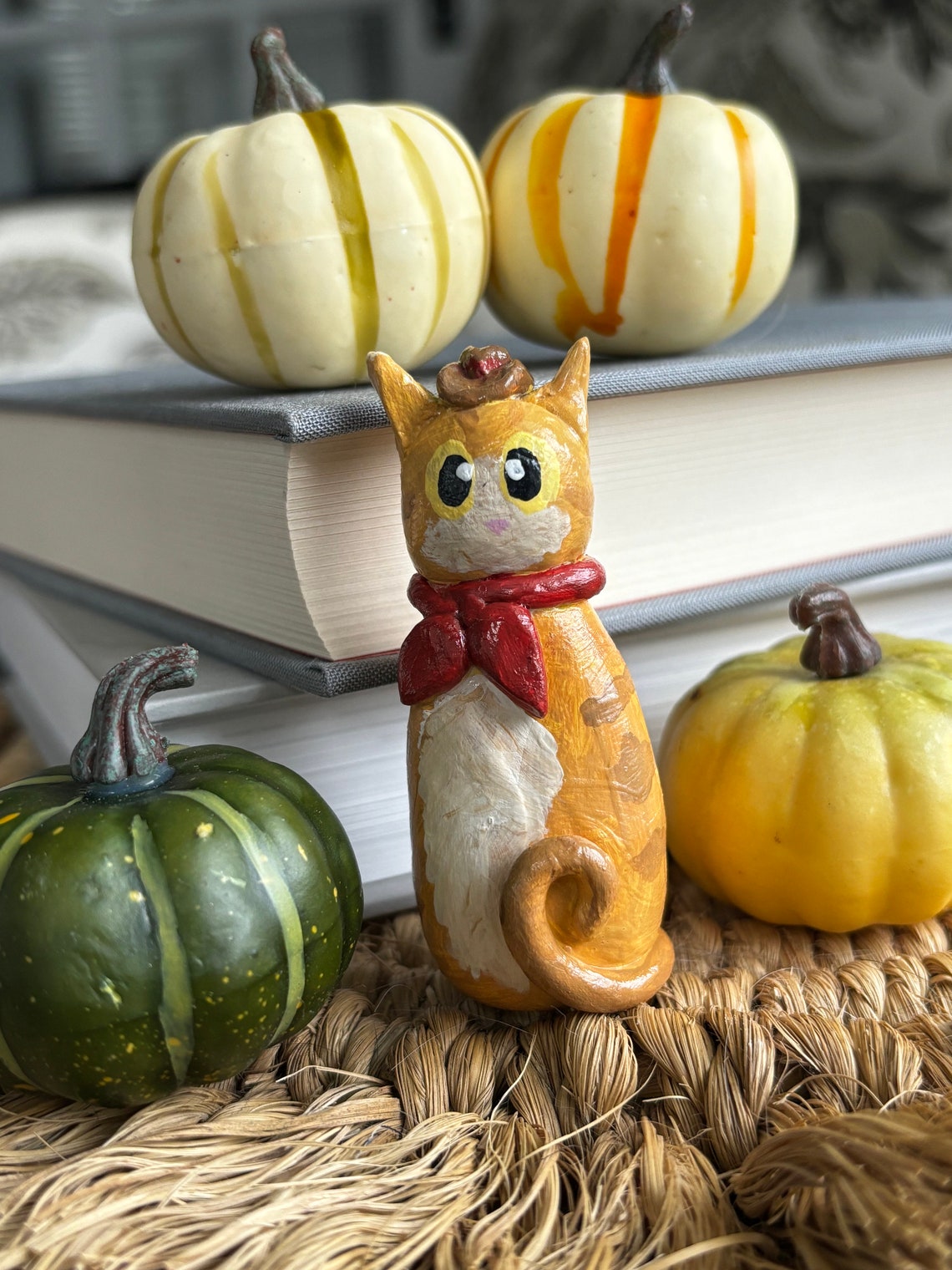 Handmade Cowboy Rodeo Cat Figurine Personalized - Etsy