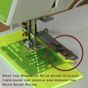 Seam Guide Ruler + FREE Magnetic Seam Guide - Etsy