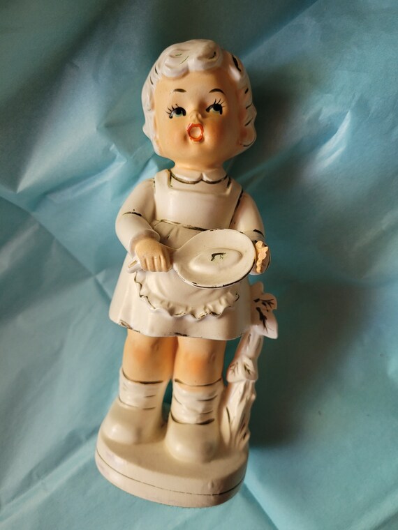 Vintage Girl Figurine Etsy