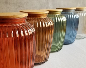 Gourd-shaped Large Recycled Glass Storage Containers