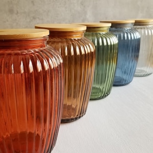 Gourd-shaped Large Recycled Glass Storage Containers