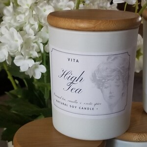 Scented Candles, Vanilla Chai Candle, Gift Candle, Vita &quot;High Tea&quot; Scented Candle 6 OZ