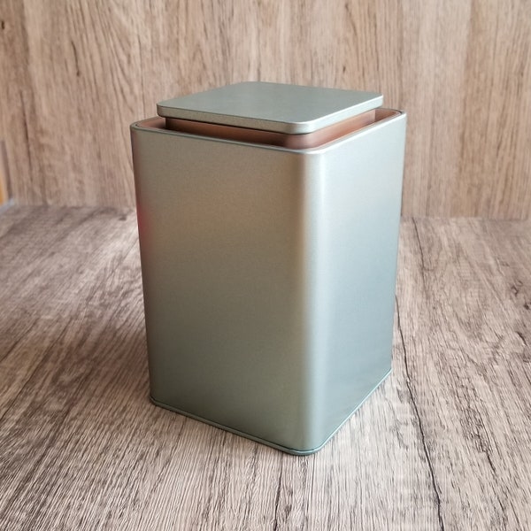 Modern Stackable Storage Tin 4x6 Inches