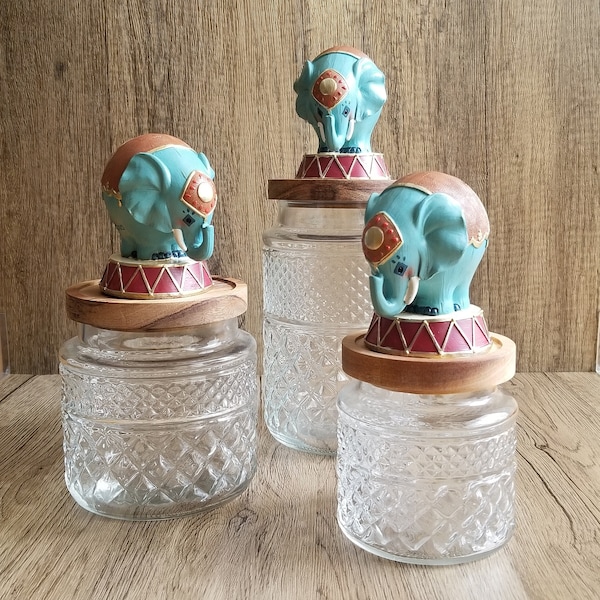 Circus Elephant Treat Jars