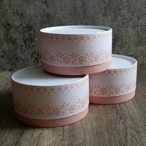 Gift Box, Bakery Box, Victorian Lace Food Safe Storage Box