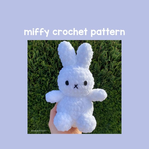 miffy crochet pattern - crochet pattern - amigurumi - digital download