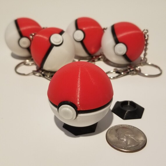 Pokeball Keychain Etsy