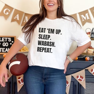 Kansas State Inspired T-Shirt | Eat Em Up KSU | Wabash | KSU Wildcat Fan Shirt/Gift