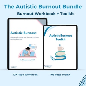 Autistic Burnout Workbook | Autistic Burnout Toolkit | Autism Workbook Bundle | Therapy Workbook | Autistic Self-Care | Autism Workbook