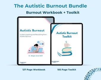 Autistic Burnout Workbook | Autistic Burnout Toolkit | Autism Workbook Bundle | Therapy Workbook | Autistic Self-Care | Autism Workbook