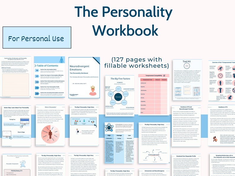 The Personality Workbook: How Personality Influences Emotional Health ...