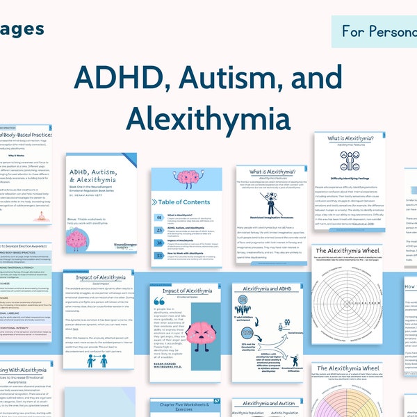 adhd homework checklist ADHD, Autism and Alexithymia Workbook (Personal Use)