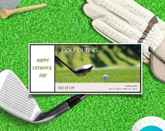 Golf Coupon Template - Etsy