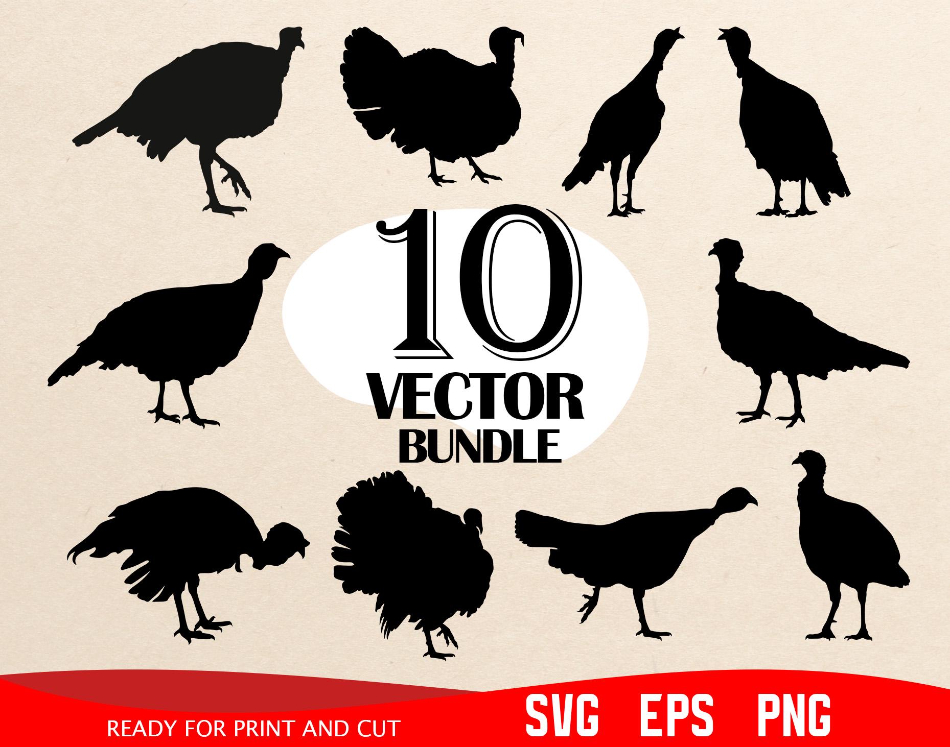Turkey Svg Color Turkey SVG Bundle, Turkey Svg Eps, Turkey Png, Turkey Vector, Turkey ...