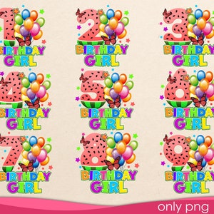 Watermelon numbers Png, S, Birthday watermelon numbers png, Digital Download, Numbers png, Watermelon Birthday girl