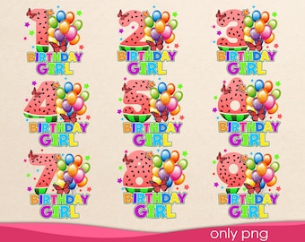 Watermelon numbers Png, S, Birthday watermelon numbers png, Digital Download, Numbers png, Watermelon Birthday girl