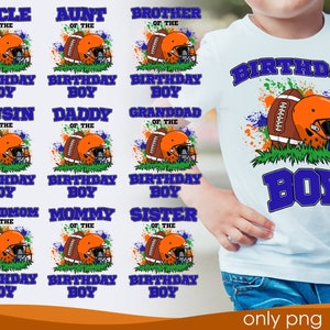 Football Birthday Boy Png, Football birthday family png, Football Boy Png, Birthday Football Png, Digital Download, Football png