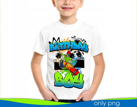 Skateboarding Birthday Boy Png, Skater Boy Png, Skeleton skateboarding birthday Png, Digital Download, Skateboarding birthday family png