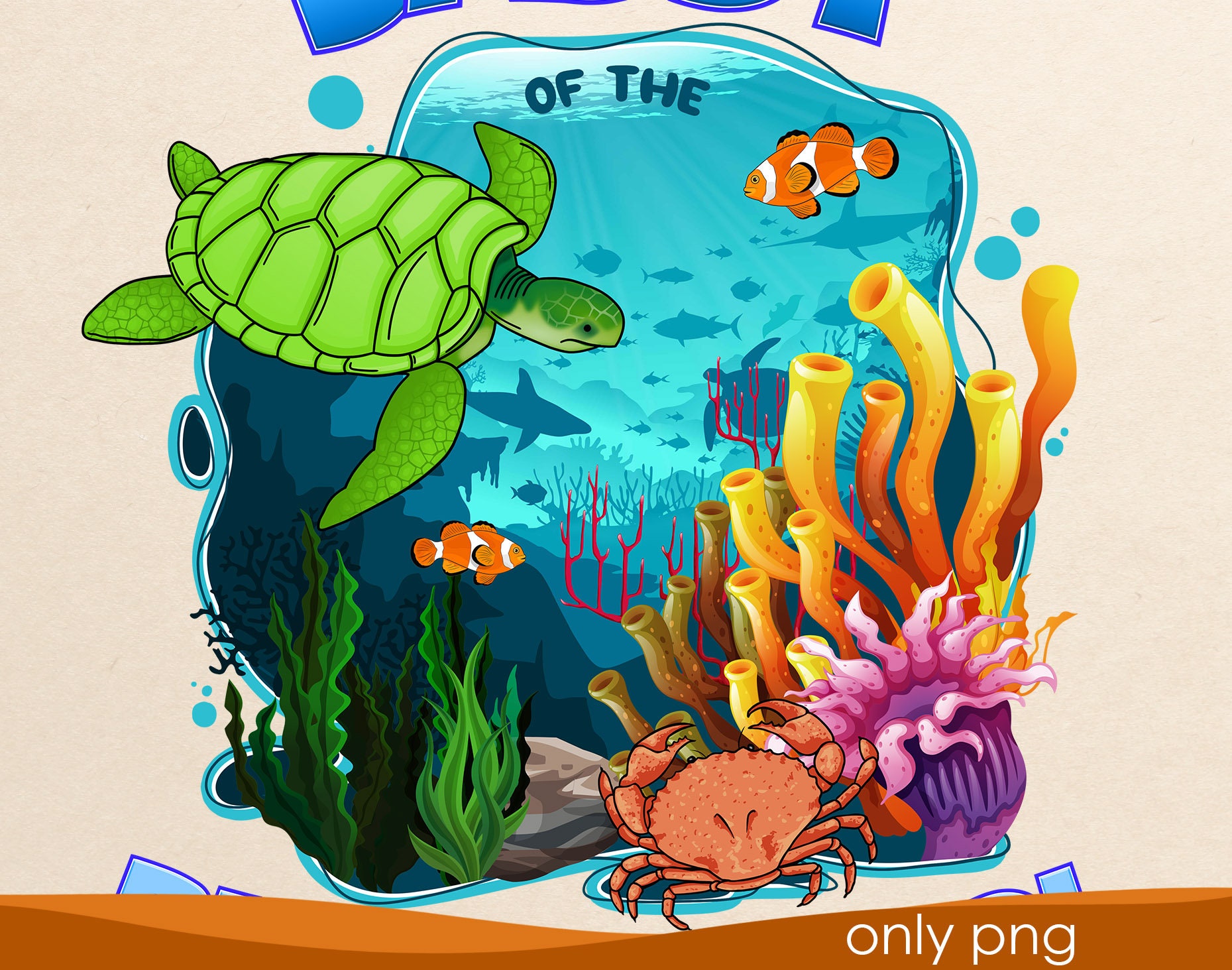 Sea Aquarium Birthday Girl Family Png, Ocean Sea Birthday Family Png