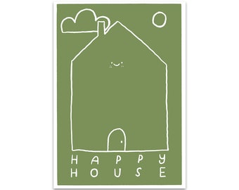 Happy House - art print