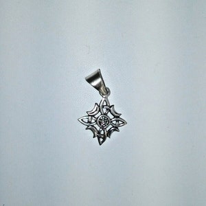 Sterling Silver Celtic Witch Knot Charm-SE-0022