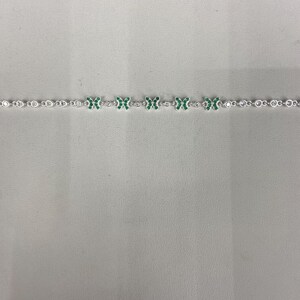 925 Sterling Silver Butterfly Cubic Zirconia Bracelet