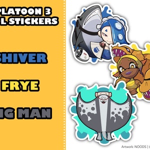 Splatoon 3 &quot;Deep Cut&quot; | Matte Vinyl Sticker