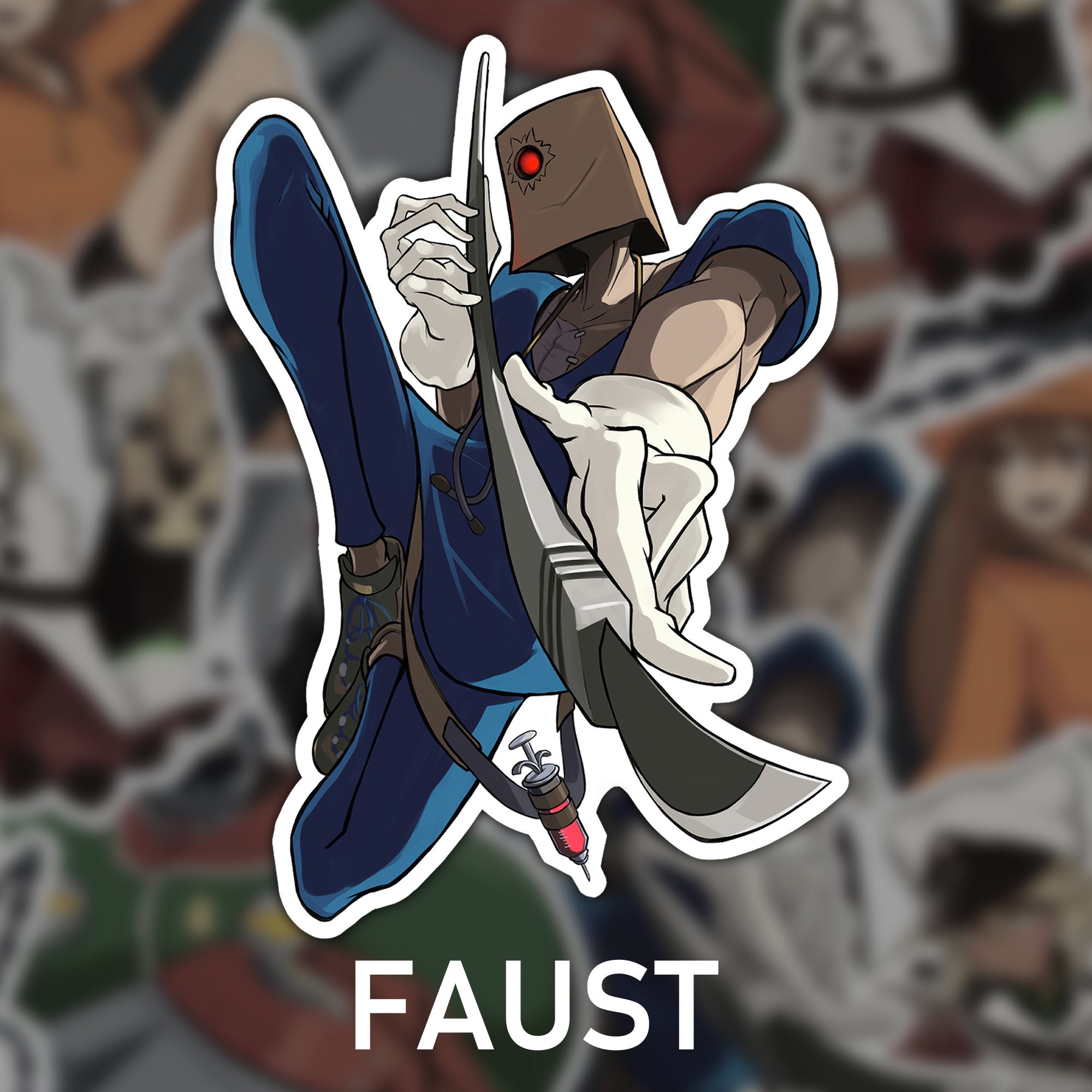 Guilty Gear (set 1) | Matte Vinyl Stickers - Etsy