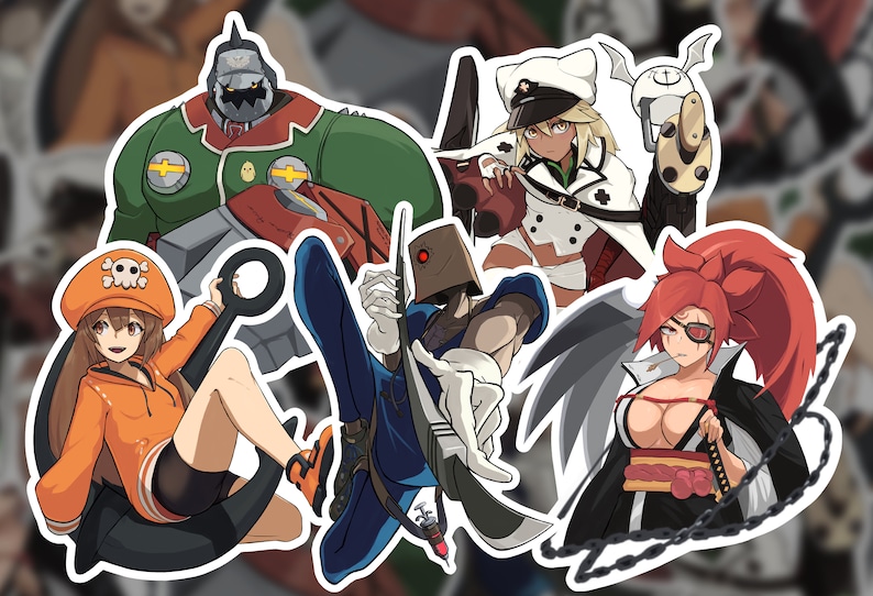 Guilty Gear (set 1) | Matte Vinyl Stickers - Etsy