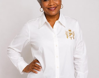 White long sleeve Philo shirt