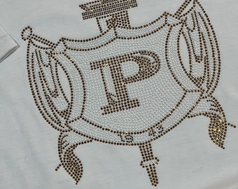 Rhinestone & Pearl Shield T-shirt