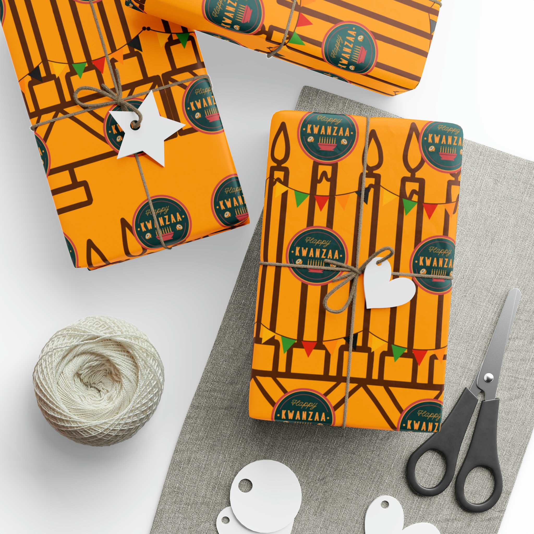 Kwanzaa Wrapping Paper Authentic African American Heritage Gift