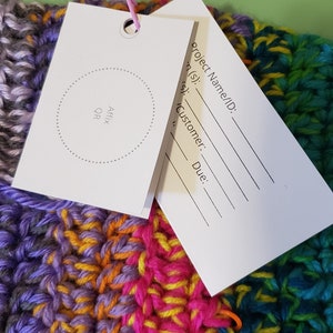 Crochet knit Project Cards