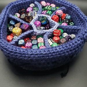 Crochet Big Dice Bag Pattern / Bag of Holding / Digital pdf / Permission to sell made items