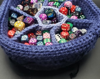 Schema per borsa a forma di dado grande all'uncinetto: borsa portaoggetti (PDF digitale)