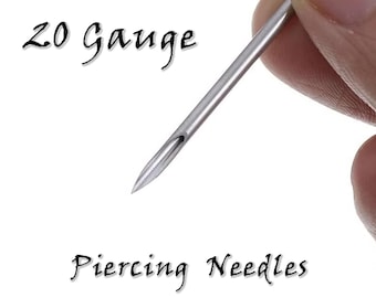 20 Gauge Piercing Needles: EO Gas Sterilized, Disposable