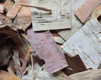 Natural Canadian Birch Bark Pieces: DIY Crafting, Resin Jewelry