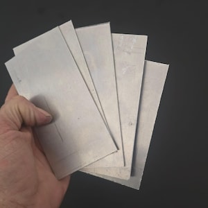 14 Gauge 5052 Aluminiumblech für Diorama und Kunstprojekte - Mill Finish Metallstreifen zum Handstempeln und Basteln