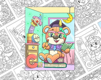 Teddy Coloring Pages, Coloring Pages for Kids, Cute Coloring Pages, Printable Coloring Pages, Fun Coloring Pages, Animal Coloring Pages