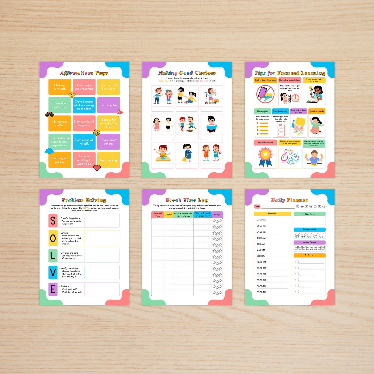 Adhd Tools Kids ADHD Planner - Adhd Workbook, Adhd Kids Journal, Adhd Tools, Adhd ...
